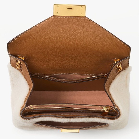 ♠️Kate Spade Gramercy Shearling Medium Convertible Flap Shoulder Bag NWT - Picture 7 of 9